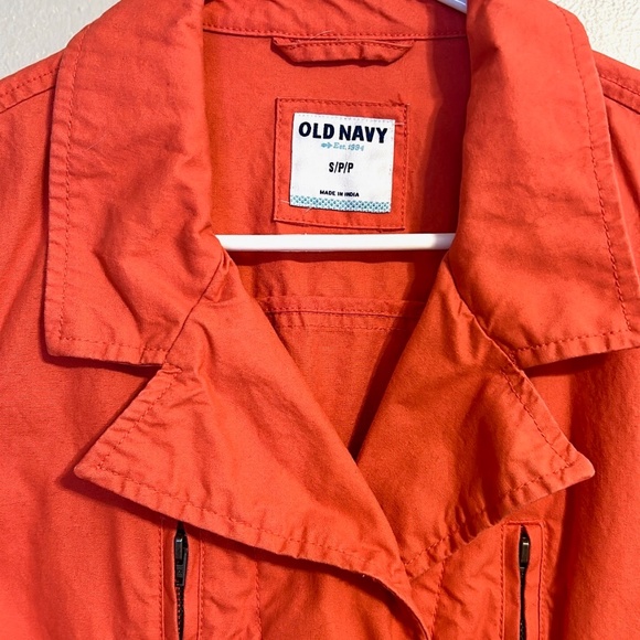Coral Cinched Utility Jacket. Sm. Old Navy - Picture 3 of 5